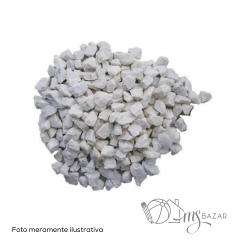 Pedra Pequena Decorativa Branca - Terra de Minas