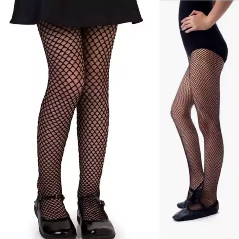 Meia Calça Rede Tipo Arrastão Infantil (Até 6 Anos) Preto - Marabá