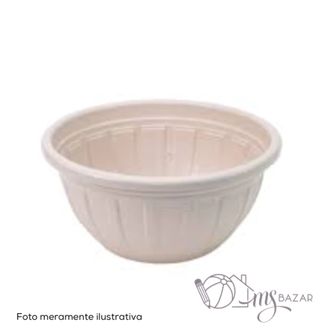 Vaso Para Planta Redondo Bella Fiore 7,5L Areia - Rischioto