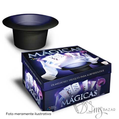 Kit Mágico Infantil Com Itens Mágicos e Livreto Com 30 Truques - Pais e Filhos