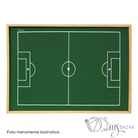 Campo de Futebol de Botão Mesa em Madeira 100X70cm - Souza