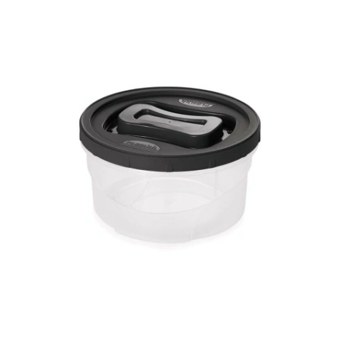 POTE PLÁSTICO REDONDO C/ TAMPA DE ROSCA PRETO CLICK 2 LITROS