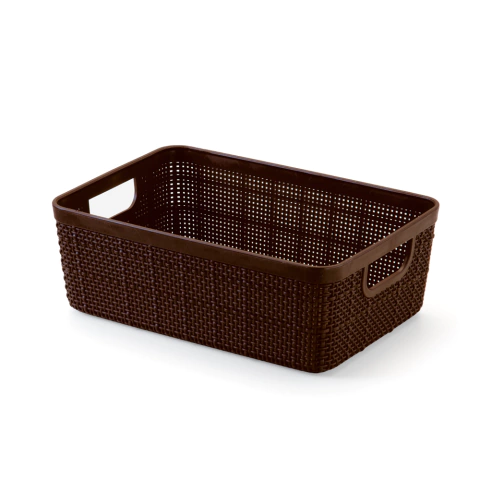 Cesto Organizador Home Organizer 1,5 Litro Café - Plasnorthon