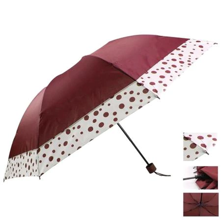 Sombrinha Guarda Chuva Dobrável Manual Grande 1,25m Cores Bolinhas Sortidas - Elite Imports