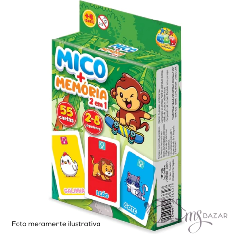 Jogo do Mico + Memória 2 em 1 - GGB