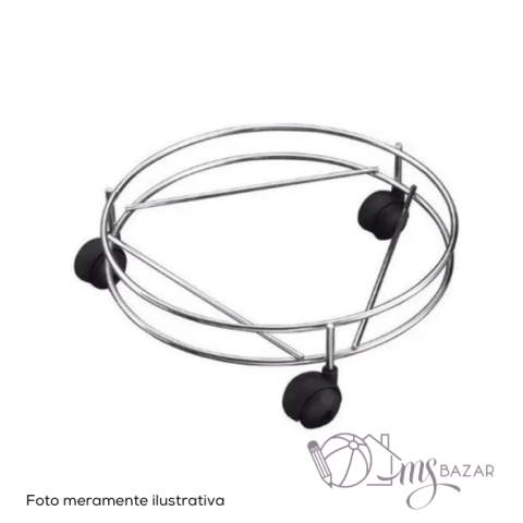 Suporte Botijão de Gás Com Rodinha Reforçado - Aramig