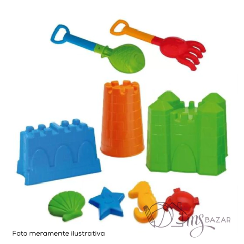 Kit Castelo Completo Beach Play - Usual Brinquedos