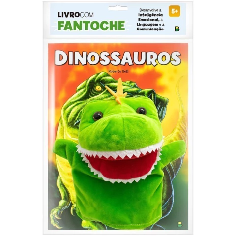 Livro com Fantoche Dinossauros - Todolivro