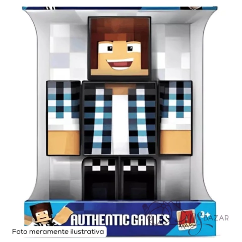 Boneco Minecraft Articulado Authentic Games de 25cm - Algazarra