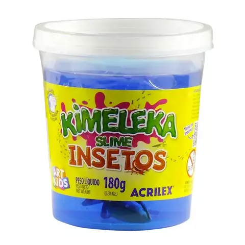 Kimeleka Slime 180g Cores Surpresa Insetos - Acrilex