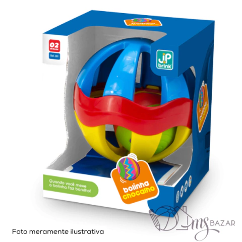 Brinquedo Didático Educativo Para Bebê Bolinha Chocalho Colorida – JP Brink