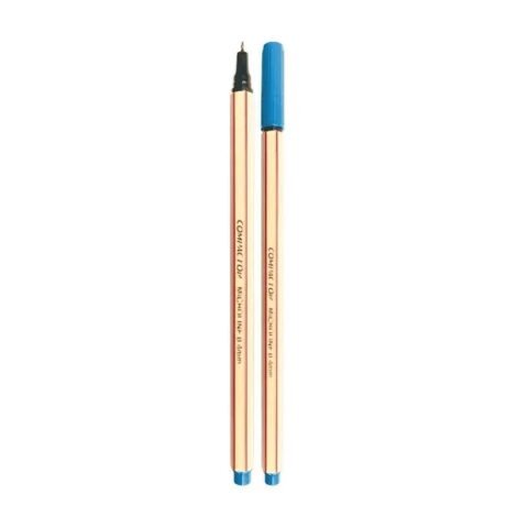 CANETA MICROLINE 0,4MM COMPACTOR AZUL CLARO