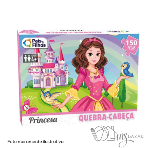 Quebra Cabeça Princesa de 150 Peças - Pais e Filhos
