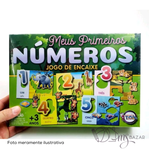 Jogo de Encaixe Meus Primeiros Números - Toia