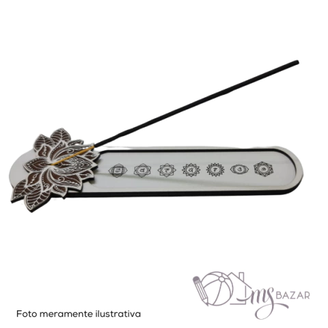 Porta Incenso Artesanal Personalizado em MDF - Mundo Singelo