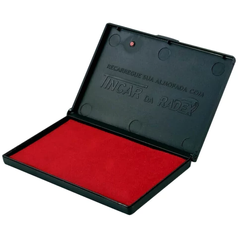 ALMOFADA PARA CARIMBO N3 VERMELHA RADEX