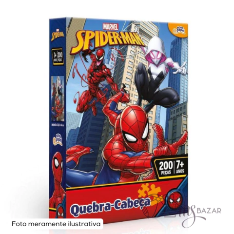 Quebra Cabeça de 200 Peças Homem Aranha - Toyster