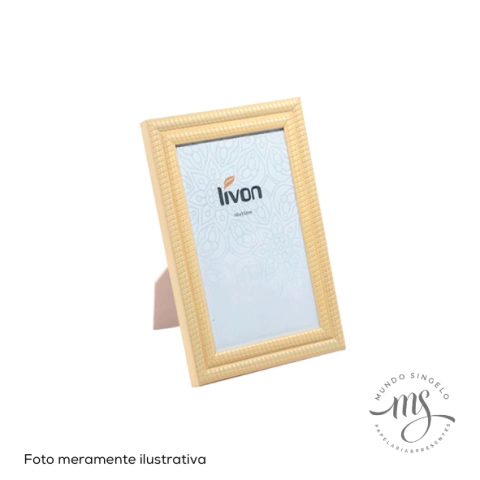 Porta Retrato Em Plástico MDF e Vidro 10x15cm - Moment
