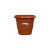VASO PARA PLANTAS REDONDO N° 22 MARROM