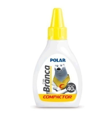 Cola Branca Polar 40g Lavável Não Tóxica - Compactor