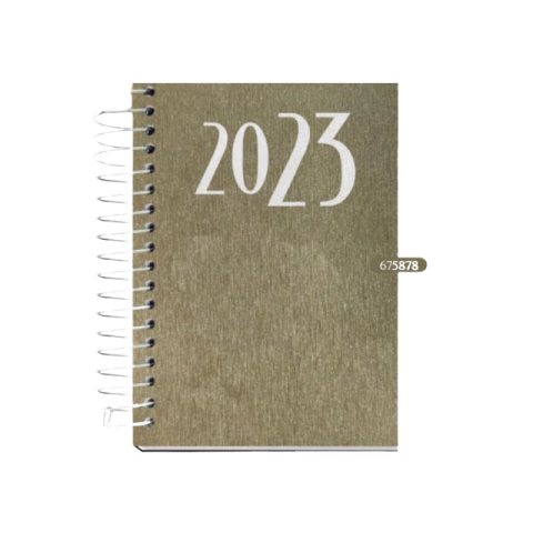 AGENDA 2023 ESPIRAL ANUAL C/D 168FLS SCRATCH BRONZE