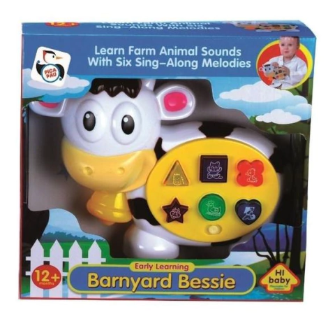 Brinquedo Teclado Animal Musical Vaca/leão - Pica Pau