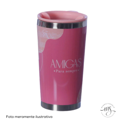 Copo Viagem Tony 350ml Amigas Para Sempre - Zona Criativa