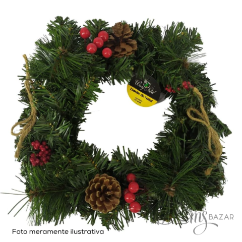 Guirlanda Pinheiro de Natal 30cm Sortidas - Wincy
