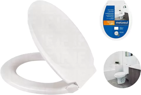 Assento Sanitário Loft Metasul Branco
