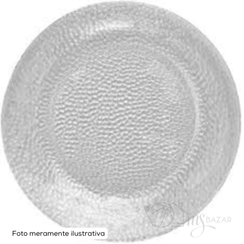 Prato de Mesa Fundo em Vidro Temperado Duralex Acqua 22cm Transparente - Nadir