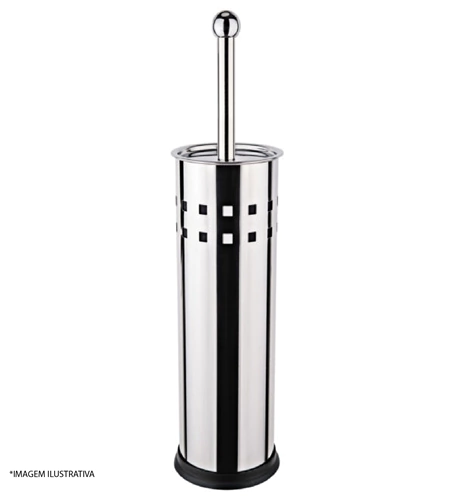 Escova Sanitária Com Cerdas Flexíveis E Suporte Inox