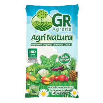 Adubo Fertilizante Orgânico Natural Composto 1kg - GR Agrária