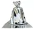 Saco Para Presentes Metalizado Prata M3 25X37cm Com 50 Unidades - Cromus