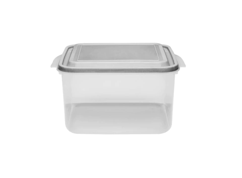 POTE QUADRADO SPLENDORE TRANSPARENTE ALTO C/ TAMPA COR 4,0L