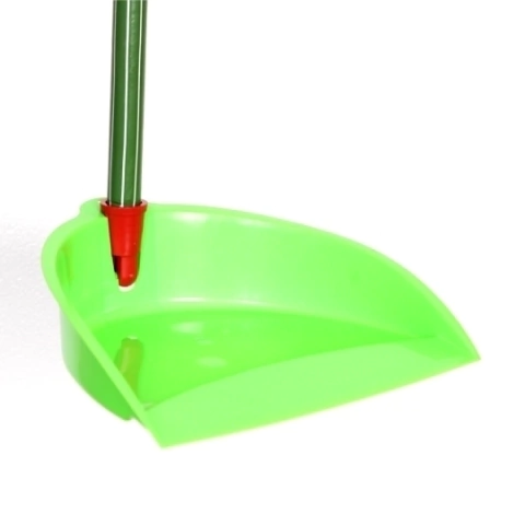 Pá de Lixo Plástica Rebatível Com Cabo Longo Forrado - Haracem