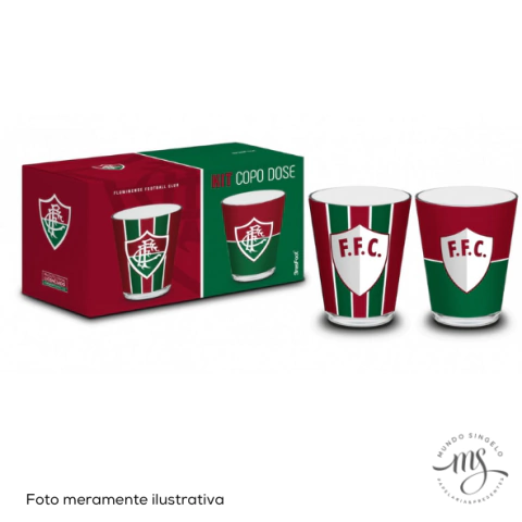Copo Dose Iron 55ml Com 2 Unidades Fluminense - Brasfoot Presentes