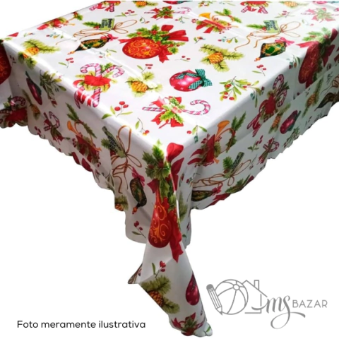 Toalha de Mesa Quadrada 150x150 Tema Natalino - Wincy