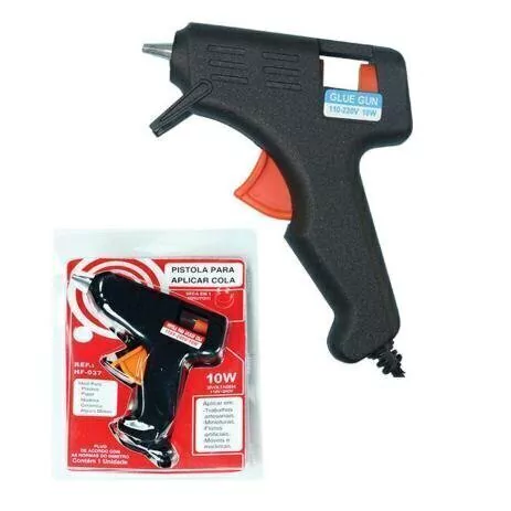 Pistola de Cola Quente Pequena HF-037 127V/220V 10W - Kit