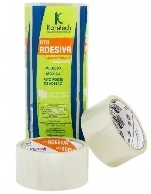 Fita Adesiva Empacotadora Transparente 45mmX40m - Koretech
