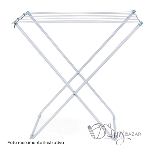 Varal de Chão Padrão Sem Abas Branco C80xL50xA83cm - Mor