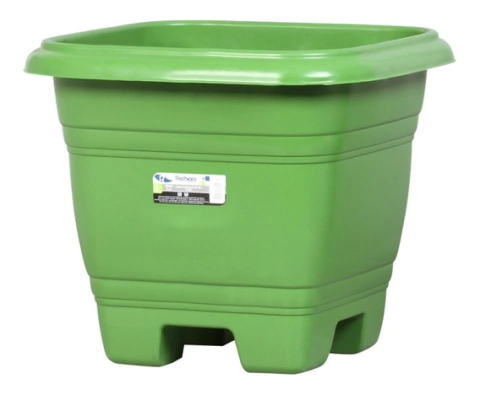 VASO PARA PLANTAS QUADRADO N° 28 VERDE