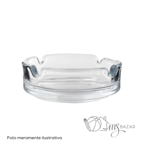 Cinzeiro Denver de Vidro 11x3,5cm - Kehome