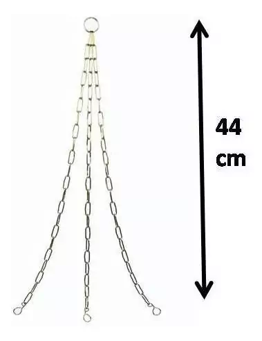 Corrente Para Xaxim Galvanizado 1,6mmX44cm