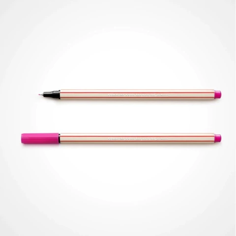 CANETA MICROLINE 0,4MM COMPACTOR ROSA