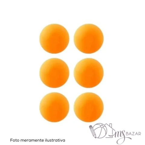 Bolinha De Ping Pong Com 6 Unidades Tamanho 4cm - Mares