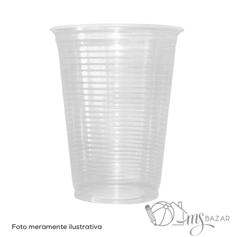 Copo Descartável 300ml Transparente Com 100 Unidades - Diversos