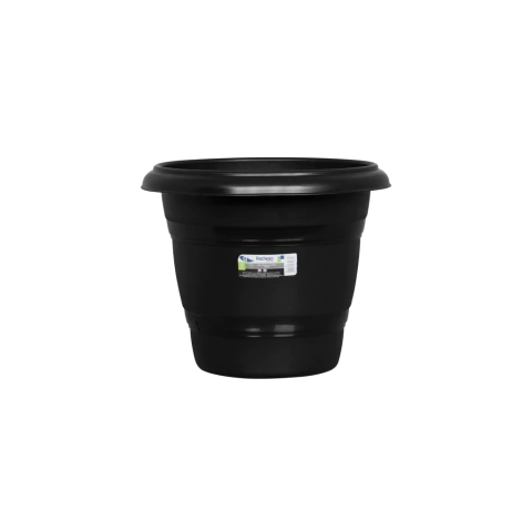 VASO PARA PLANTAS REDONDO N° 22 PRETO