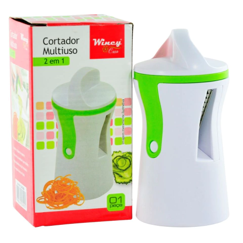 Cortador e Fatiador 2 Em 1 Multiuso De Vegetais Lâminas De Aço - Wincy