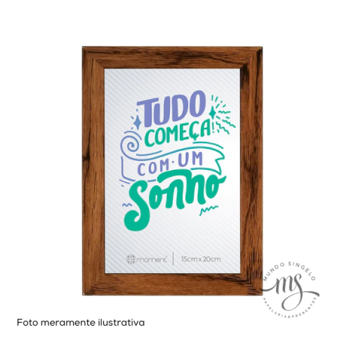 Porta Retrato 15x20cm Plástico e Pvc - Moment