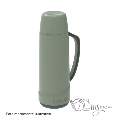Garrafa Térmica Cristal 1 Litro Cores - Soprano